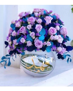 3| Purple & Blue Vase